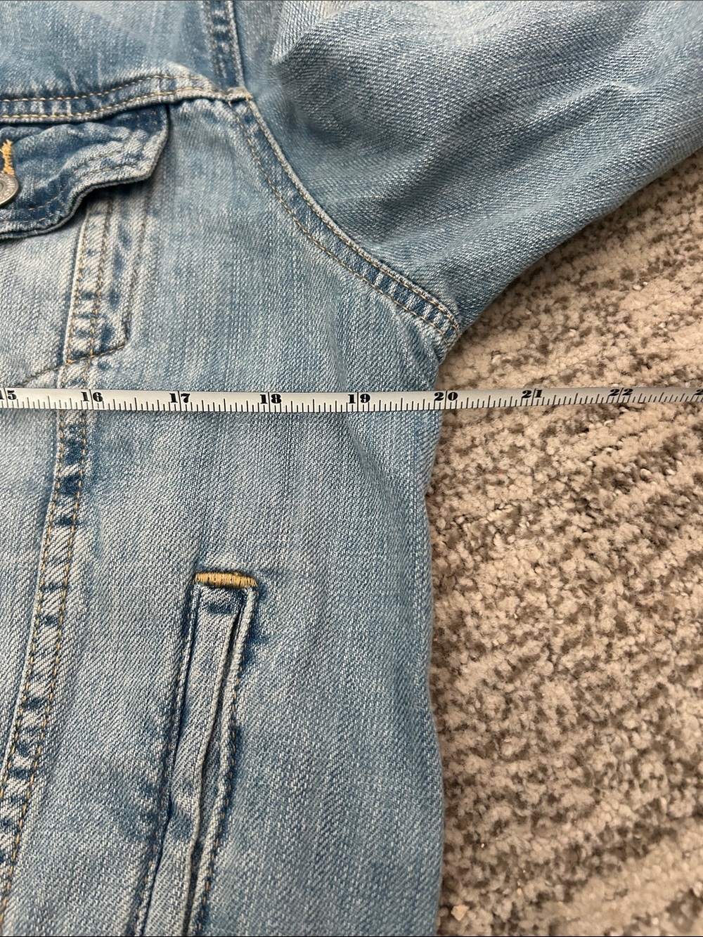 Levi’s Authentic Trucker Jacket in Ocean Hybrid Size Large - Picture 7 of 7
